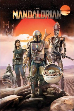 Star Wars The Mandalorian Bohaterowie - plakat 61x91,5 cm