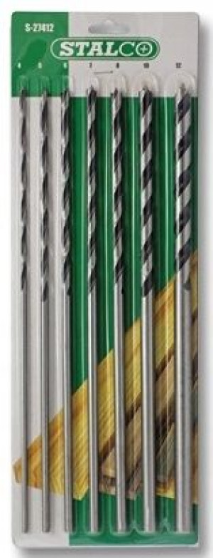 STALCO Komplet wierteł 7 el 4-12mm do drewna 27412