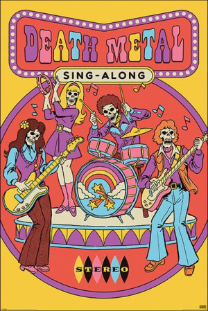 Steven Rhodes Death Metal Sing Along - plakat 61x91,5 cm
