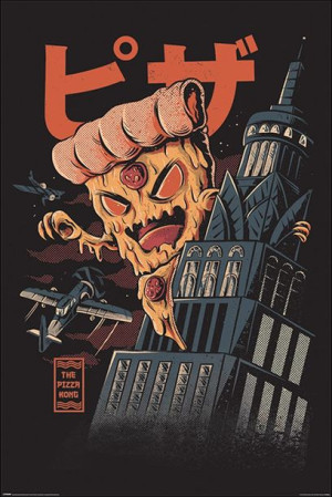 Ilustrata Pizza Kong - plakat 61x91,5 cm