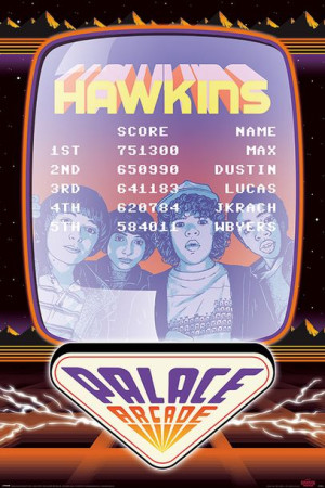 Stranger Things Arcade Palace - plakat 61x91,5 cm
