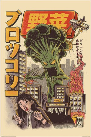 Ilustrata Broccozilla - plakat 61x91,5 cm