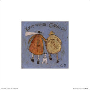 Sam Toft Keep Strong Carry On - plakat premium 30x30 cm