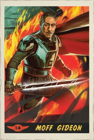 Star Wars The Mandalorian Moff Gideon Card - plakat 61x91,5 cm