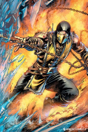 Mortal Kombat Scorpion - plakat 61x91,5 cm