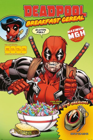 Marvel Deadpool Zdrowe Śniadanie - plakat 61x91,5 cm