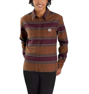 Koszula Flanelowa Carhartt Rugged Flex Loose Fit Flanner Shirt CH BROWN STR