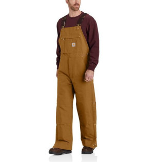 Ocieplane Ogrodniczki Carhartt Firm Duck Insulated BROWN