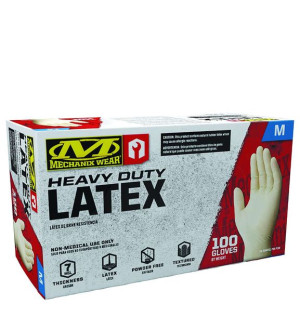 Rękawice Lateksowe Mechanix Heavy Duty 7 Mil (100 sztuk) WHITE