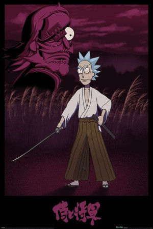 Rick and Morty Samurai Rick - plakat 61x91,5 cm