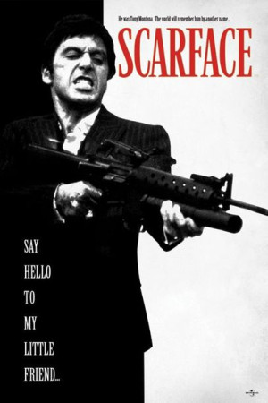 Człowiek z Blizną - Scarface Say Hello To My Little Friend - plakat 61x91,5