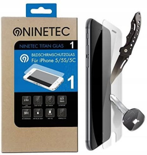 NINETEC Szkło tytanowe iPhone 5 5S 5C PREMIUM HIT!