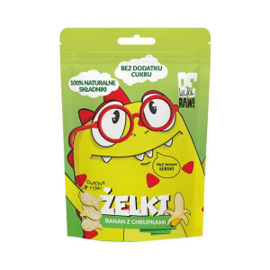 Żelki bez dodatku cukru Banan z chrupkami 35 g Purella Superfoods