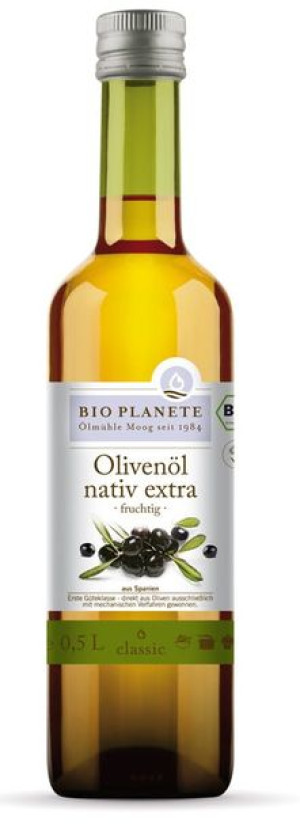 Oliwa z oliwek extra virgin owocowa BIO 500 ml Bio Planete