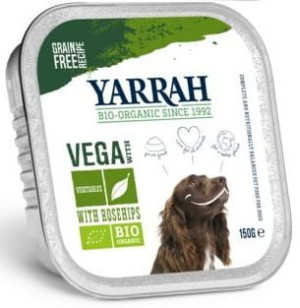 (Dla psa) Karma - vega z owocami dzikiej róży BIO 150 g Yarrah