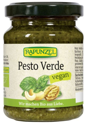 Pesto verde (z bazylią, orzechami włoskimi i nerkowca) BIO 120 g Rapunzel