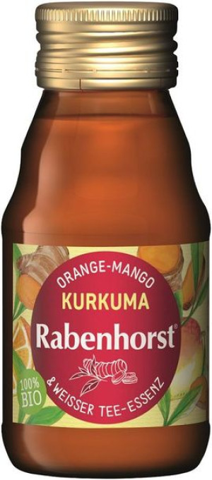 Shot owocowy POMARAŃCZA - MANGO - KURKUMA BIO 60 ml Rabenhorst