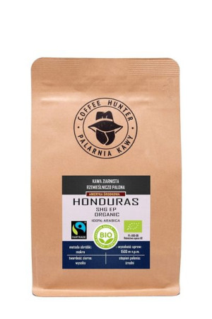 Kawa ziarnista arabica 100 % HONDURAS FAIR TRADE BIO 250 g Coffee Hunter