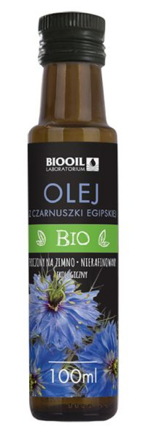 Olej z czarnuszki egipskiej tłoczony na zimno BIO 100 ml Biooil