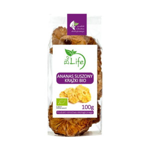 Ananas suszony krążki BIO 100 g BioLife