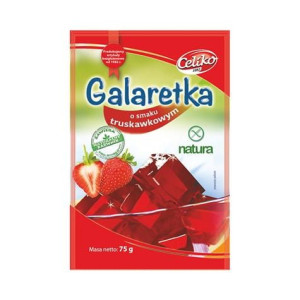 Galaretka o smaku truskawkowym bezglutenowa 75 g Celiko