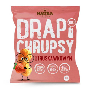 Chrupki o smaku truskawkowym BIO 50 g Drapi Chrups
