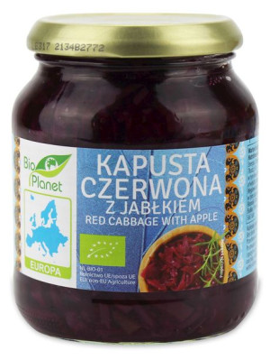 Kapusta czerwona z jabłkiem BIO 340g Bio Planet