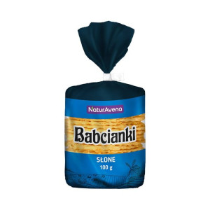 Wafelki bez tłuszczu i bez barwników owsiane słone 100 g Babcianki