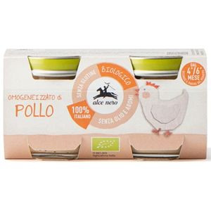 4 mc krem z kurczaka BEZGLUTENOWY BIO (2 x 80 g) 160 g - ALCE NERO