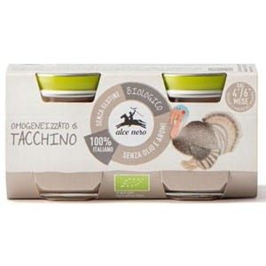 4 mc Krem z indyka BEZGLUTENOWY BIO (2 x 80 g) 160 g - ALCE NERO