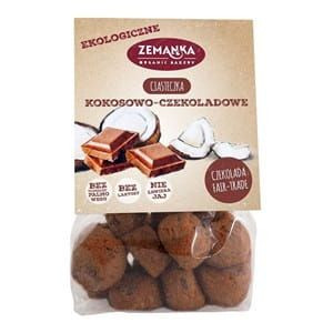 Ciastka KOKOSOWO - CZEKOLADOWE BIO 100 g - Zemanka