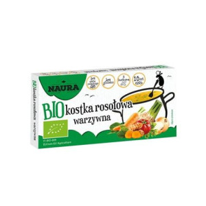 Kostka rosołowa warzywna BIO 100 g Naura