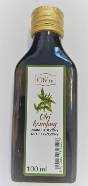 Olej konopny zimnotłoczony 100ml Olvita