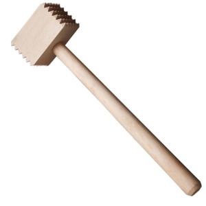 Tłuczek do mięsa dwustronny drewniany