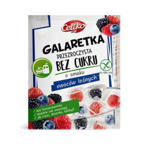 Galaretka przezroczysta bez cukru z owoców leśnych 14g* Celiko