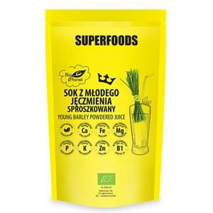 Sok z młodego jęczmienia sproszkowany BIO 150 g - Bio Planet