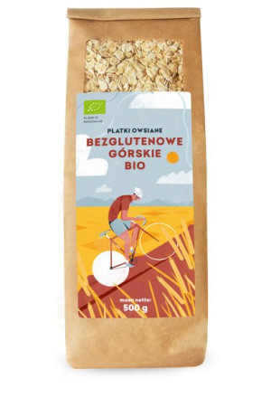 Płatki owsiane górskie bezglutenowe BIO 500 g Pięć Przemian