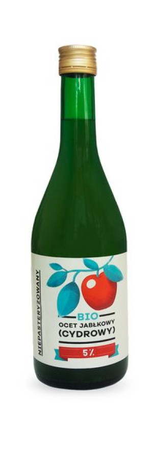 Ocet jabłkowy niefiltrowany BIO 700 ml Pięć Przemian