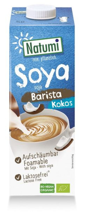 Napój sojowo-kokosowy barista bez dodatku cukrów bezglutenowy BIO 1 l Natum