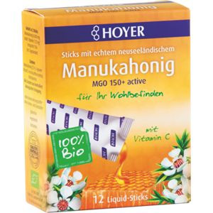 Miód Manuka Bezglutenowy Mgo 150+ Bio 12 Saszetek - Hoyer