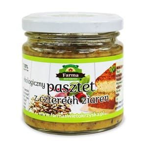 Pasztet Wegański Z Czterech Ziaren Bezglutenowy Bio 170 G - Farma Świętokrz