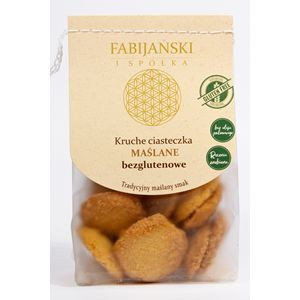 Ciastka Kruche Maślane Bezglutenowe Bio 100 G - Fabijańscy