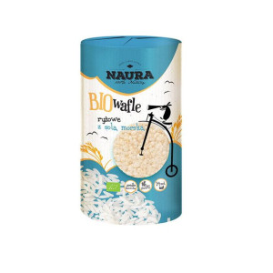 Wafle ryżowe z solą morską BIO 14 szt. 100 g, Naura
