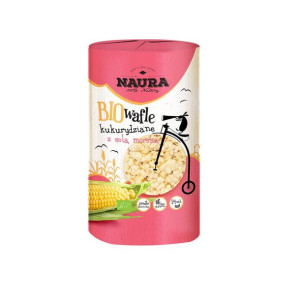 Wafle kukurydziane z solą BIO 14 szt. 100 g, NAURA