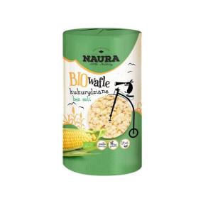 Wafle kukurydziane bez soli BIO 14 szt. 100 g, NAURA