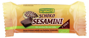 Sezamki w czekoladzie BIO 27g - Rapunzel