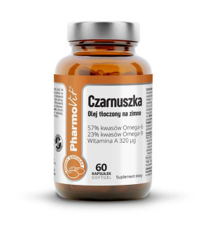 Czarnuszka bezglutenowa 60 kapsułek 44,16g - Pharmovit