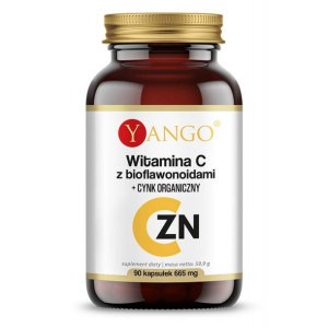 Witamina C z bioflawonoidami + CYNK ORGANICZNY - 90 kaps. Yango
