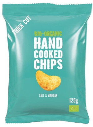 Chipsy ziemniaczane cienko krojone o smaku soli i octu BIO 125 g - Trafo