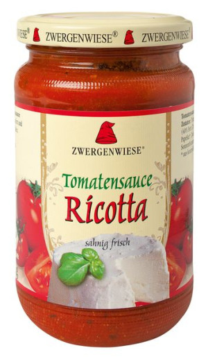 Sos pomidorowy z ricottą bezglutenowy BIO 350g - Zwergenwiese